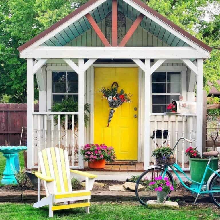 Yellow Shed Porch