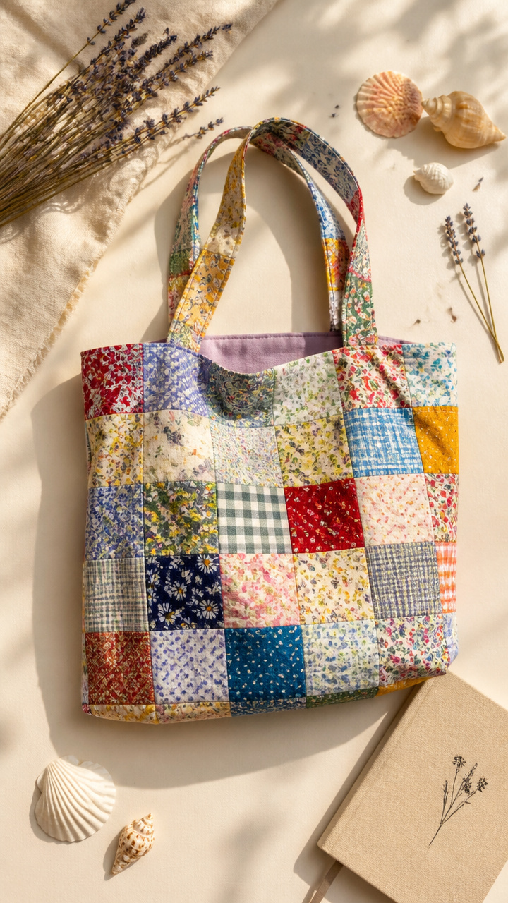 Fabric Scrap Tote Bag