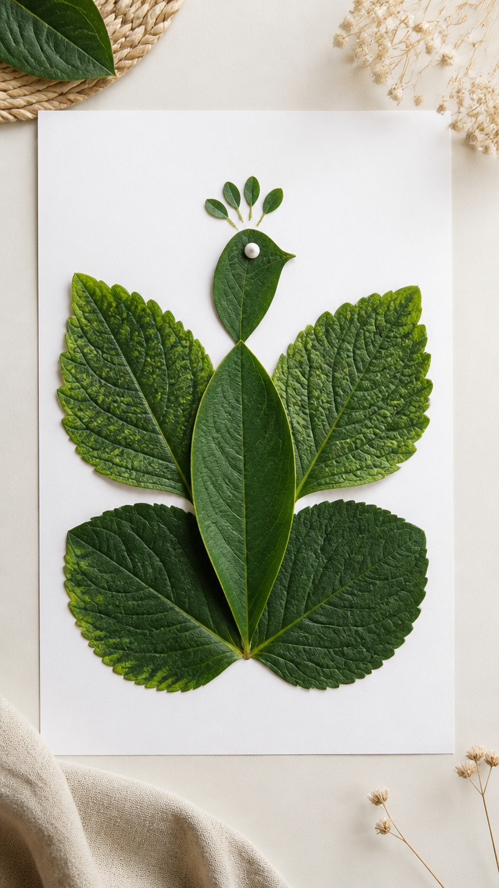 Leaf Mosaic Art