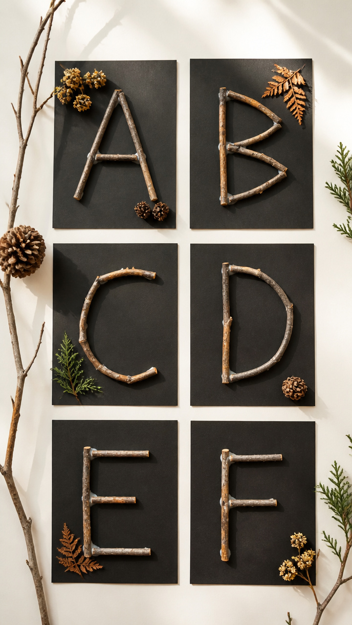 Stick Alphabet Letters