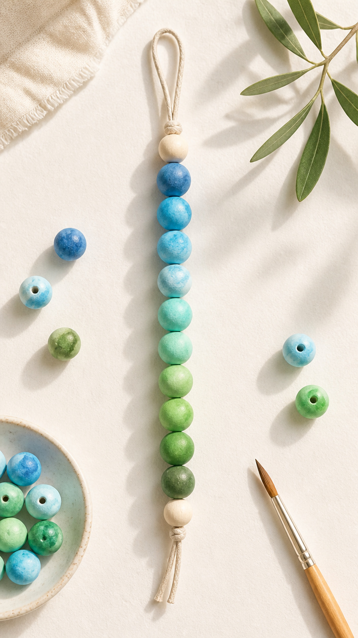 Watercolor Bead Gradient Band
