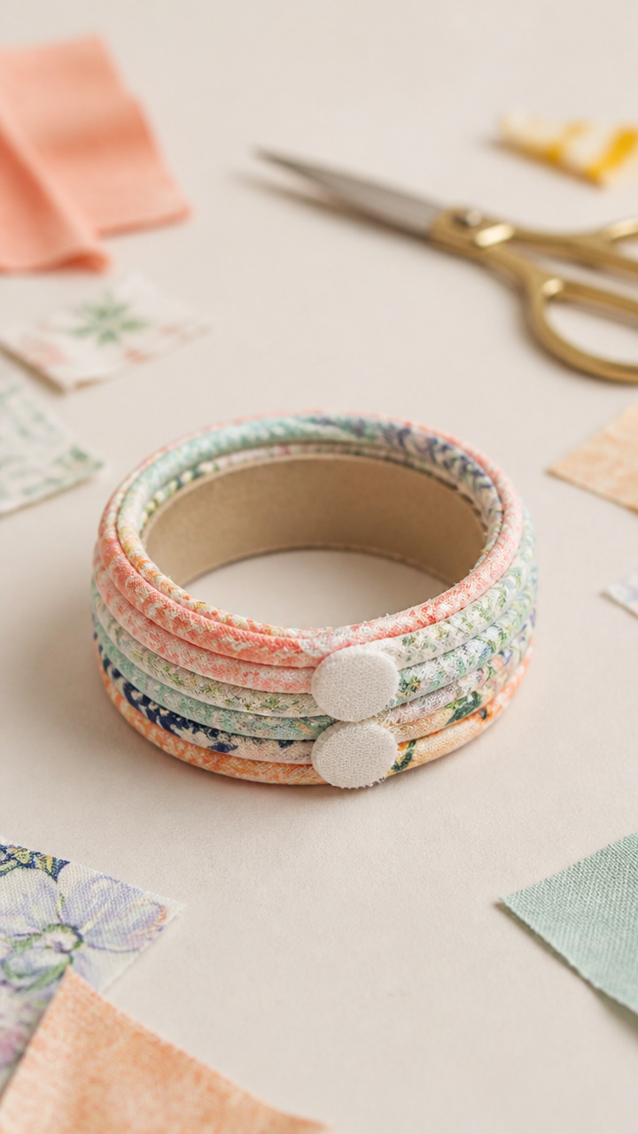 Fabric Scraps Wrap Bracelet