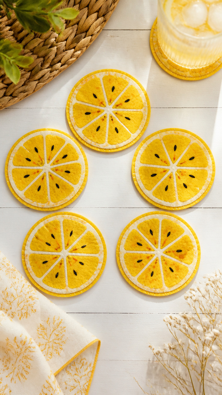 Lemon Slice Coasters