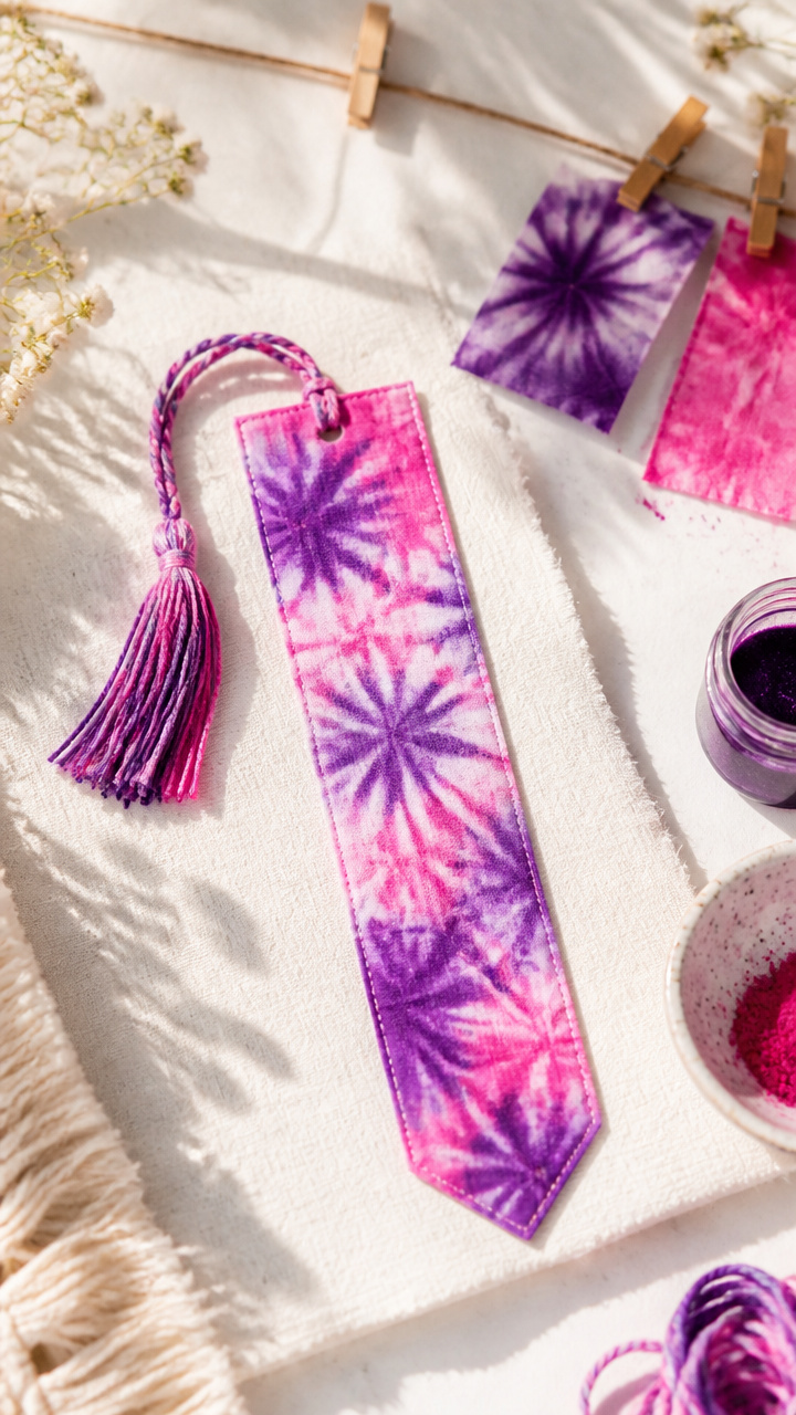 Tie-Dye Bookmark Ribbon