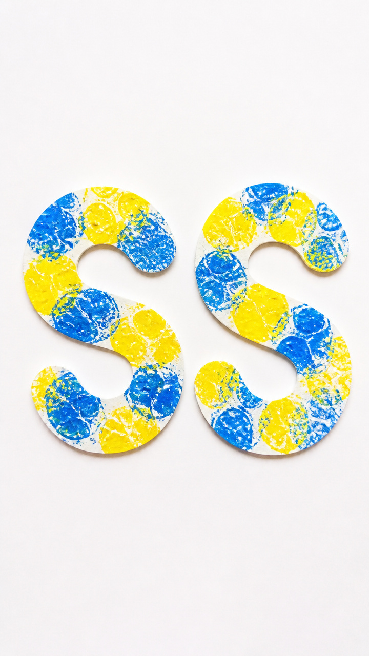 Sponge Stamped S Art