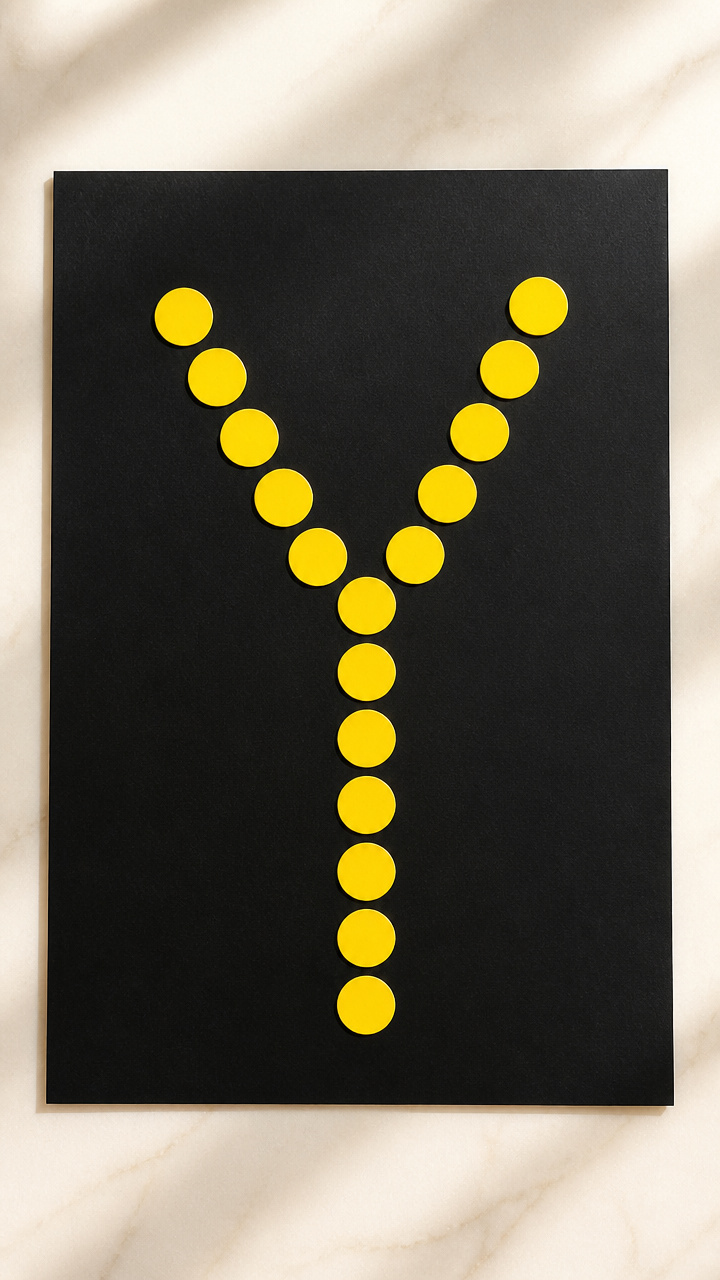 Yellow Dot Sticker Y