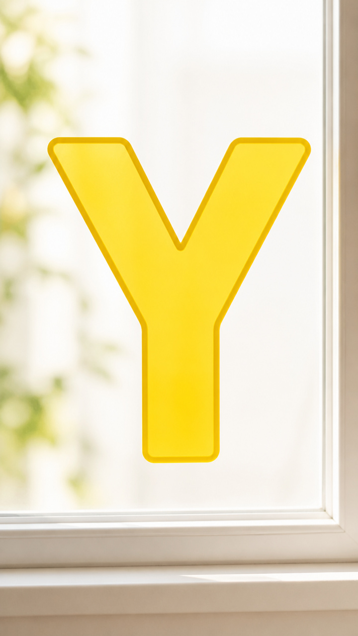 YelloW Window Cling