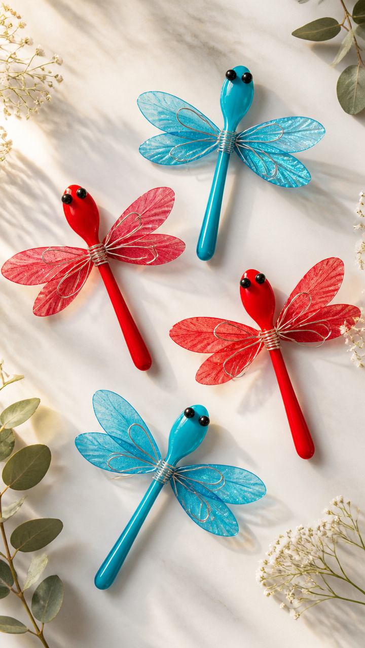 Plastic Spoon Dragonflies