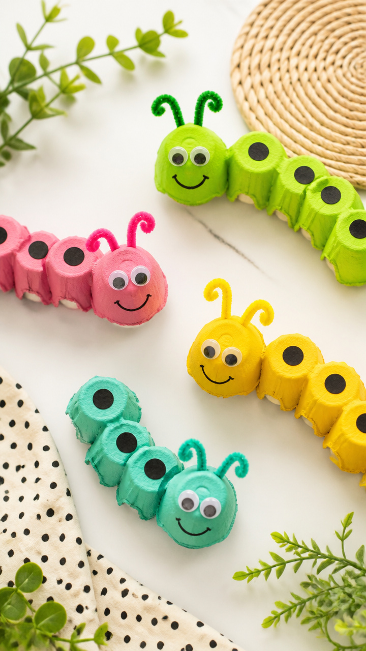 Egg Carton Caterpillars