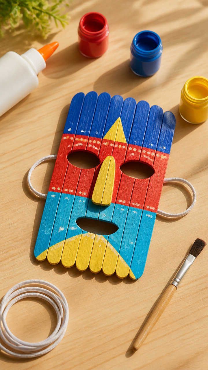 Popsicle Stick Masks
