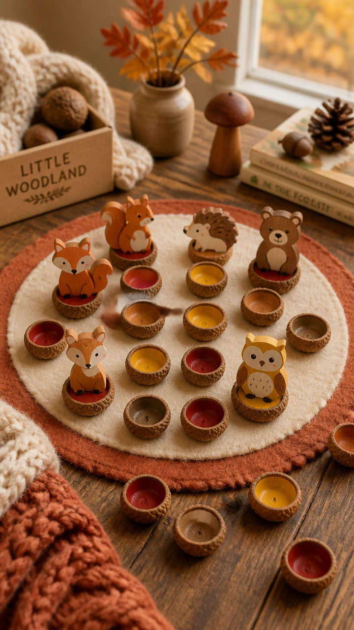 Acorn Cap Matching Game