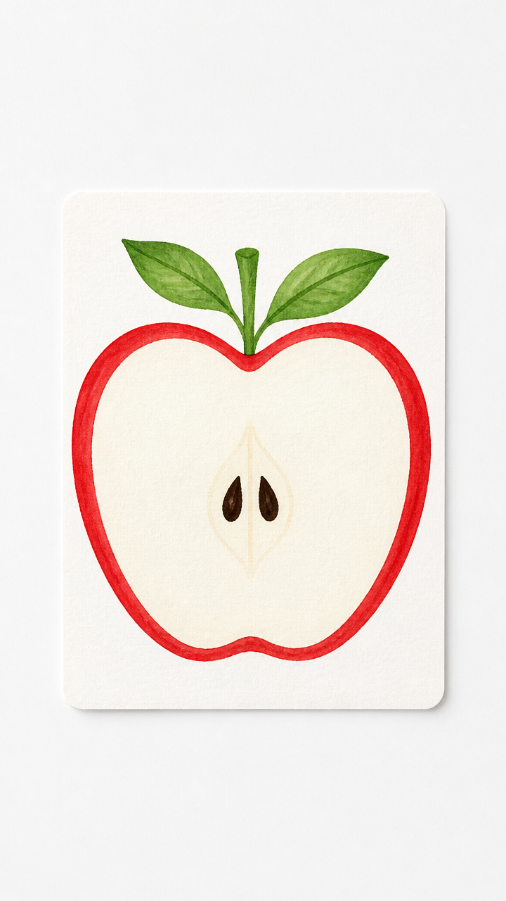 Apple Slice Name Tag