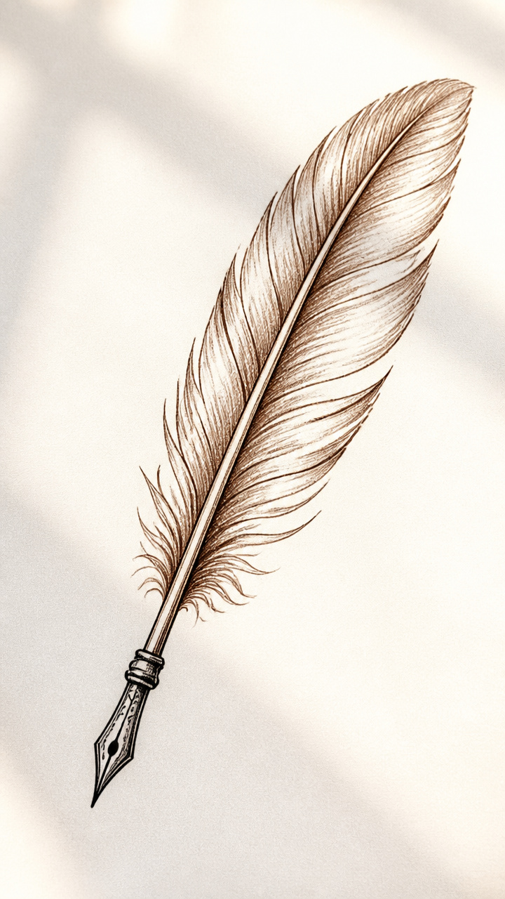 Quill Pen Drawing
