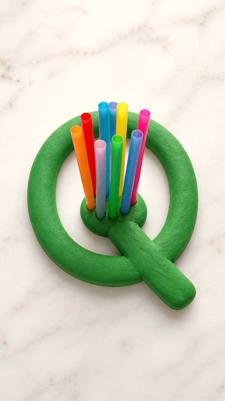 Quivery Straws Art
