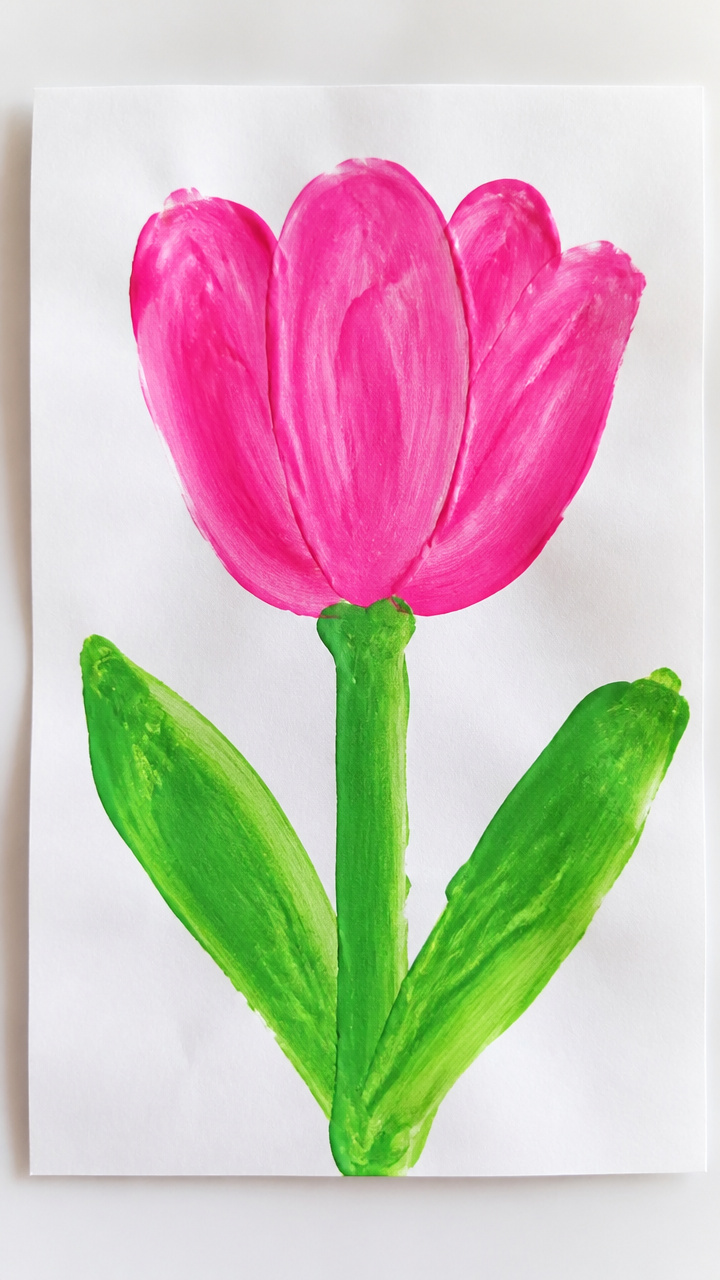 Tulip Stem Painting