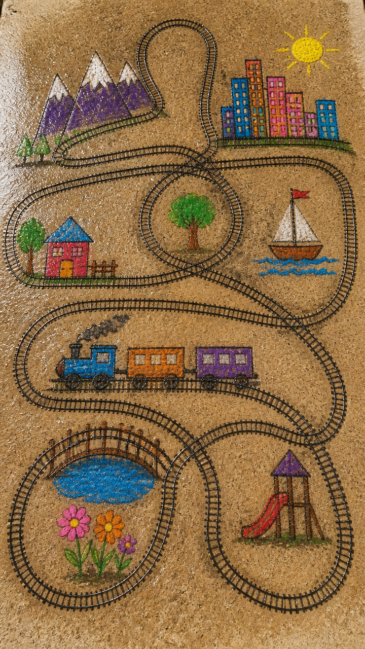 Trolley Track Drawing