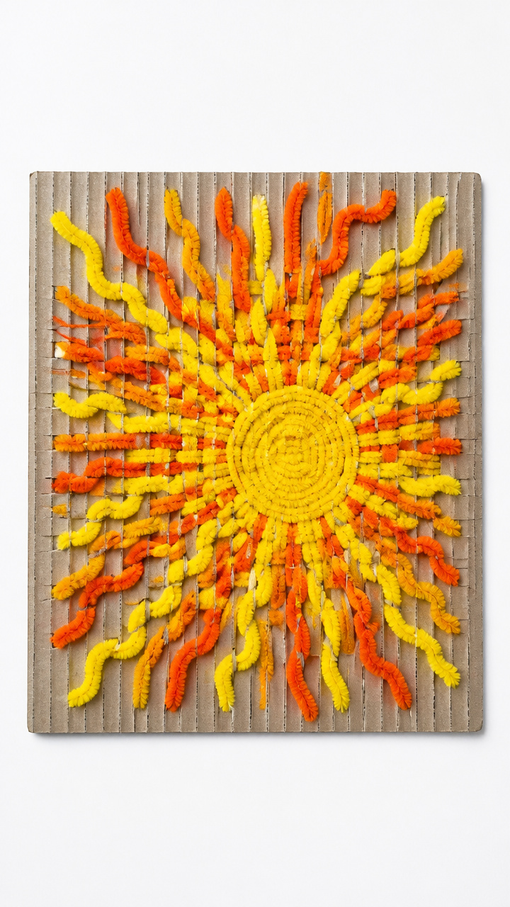 Windy Day Pipe Cleaner Weaving