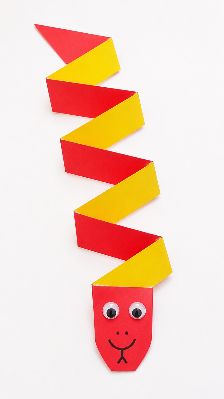 Zigzag Construction Paper Snake