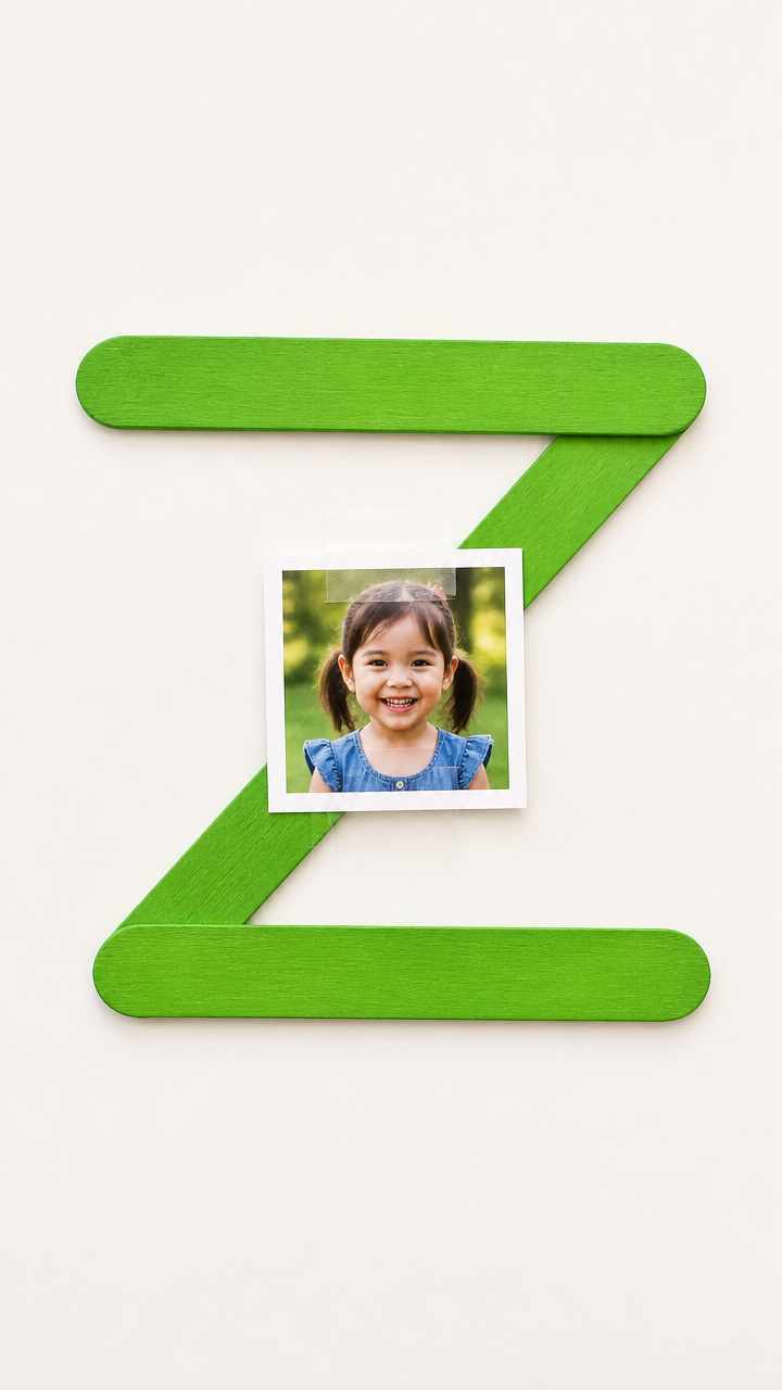 Zippy Popsicle Stick Frame