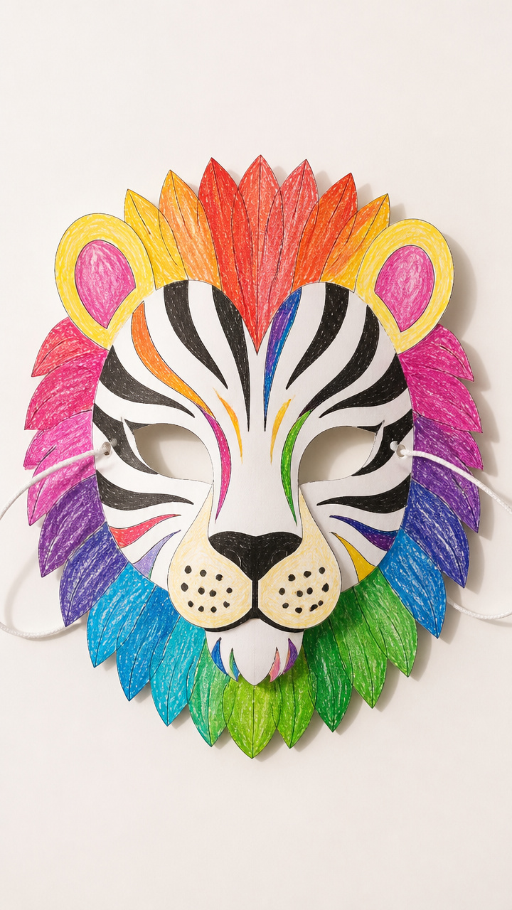 Zoo Animal Mask Template