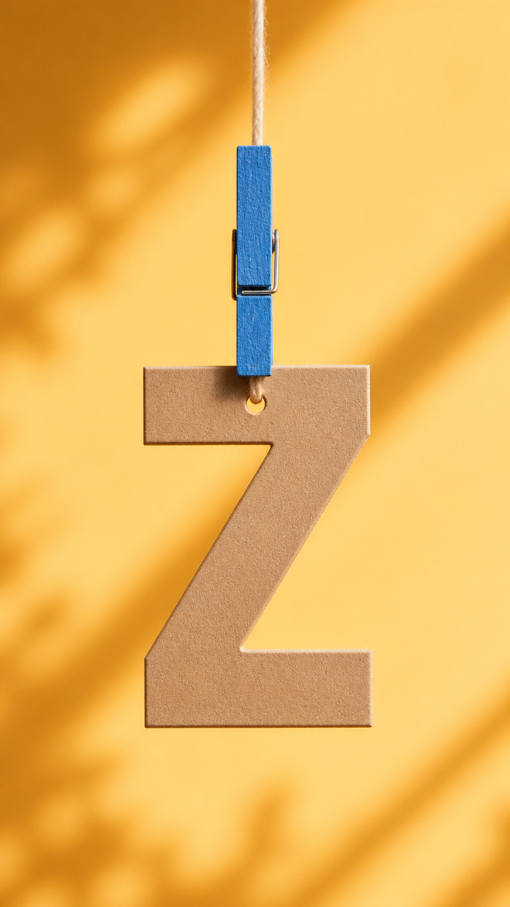 Zip Line Alphabet Tag