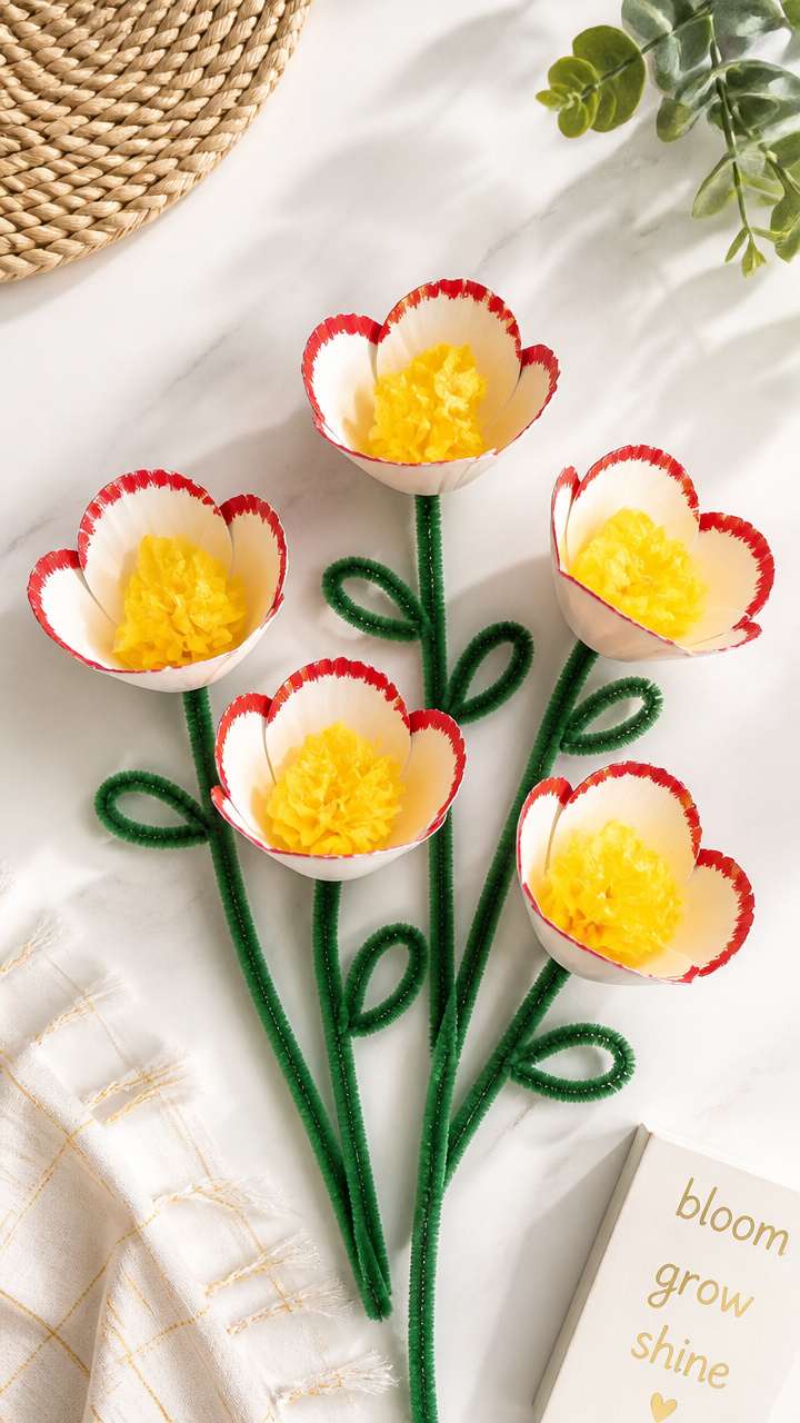 Paper Cup Flower Garden