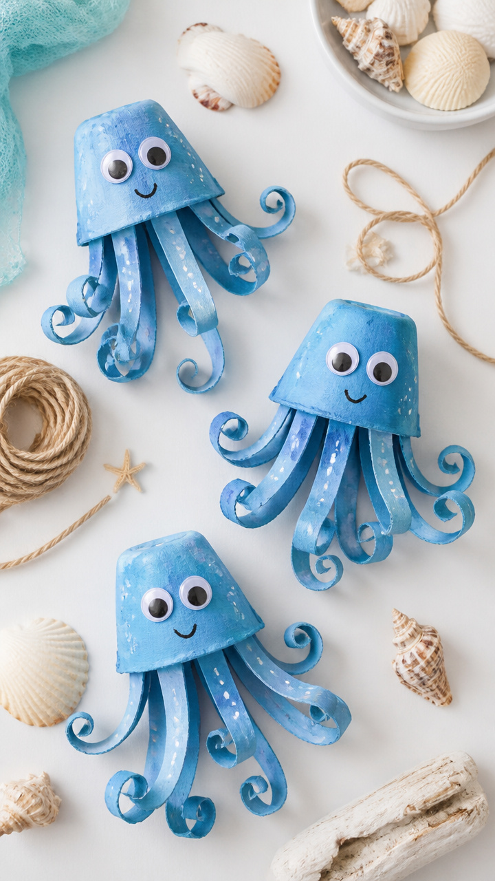 Egg Carton Ocean Creatures