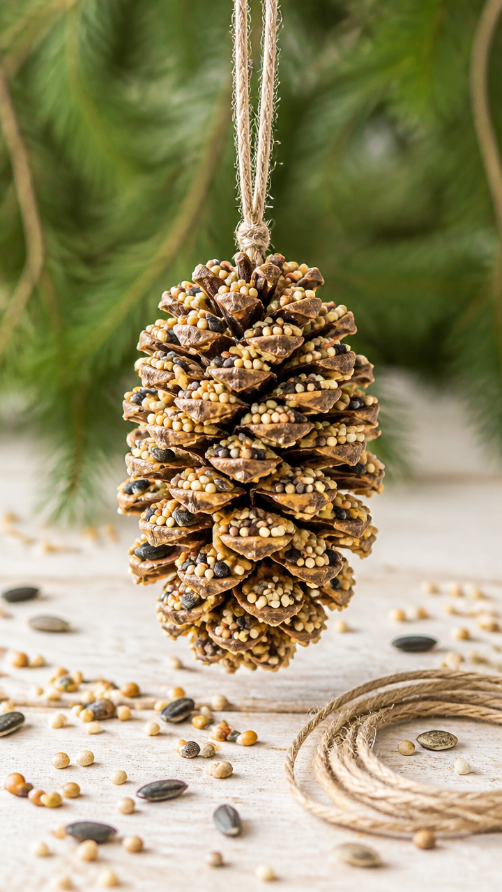 Pinecone Bird Feeders