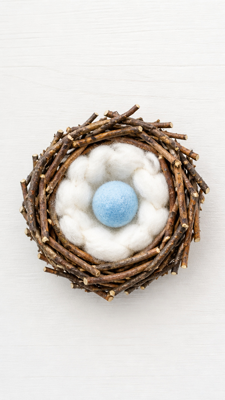 Bird Nest with Twigs