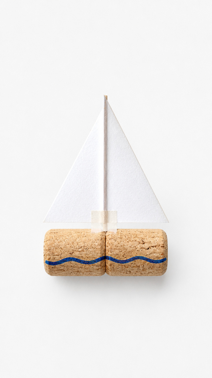 Boat Made from Corks