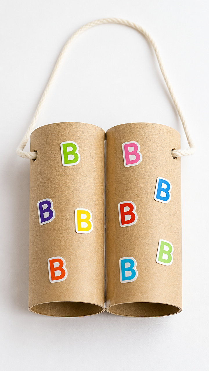 Binoculars from Toilet Paper Rolls