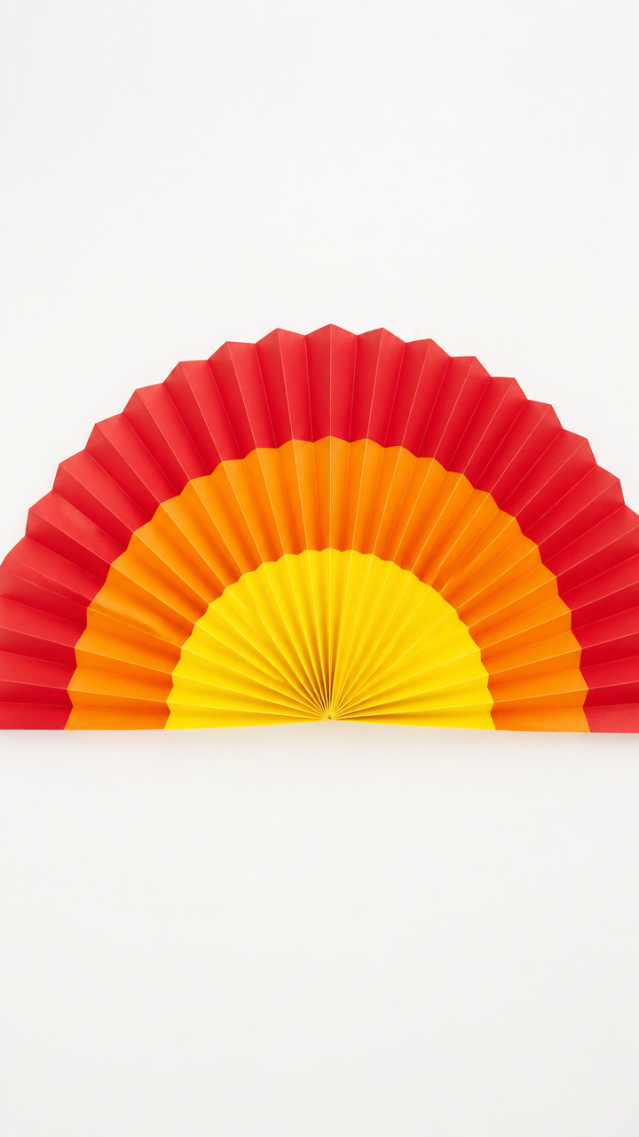 R is for Rainbow Paper Fan