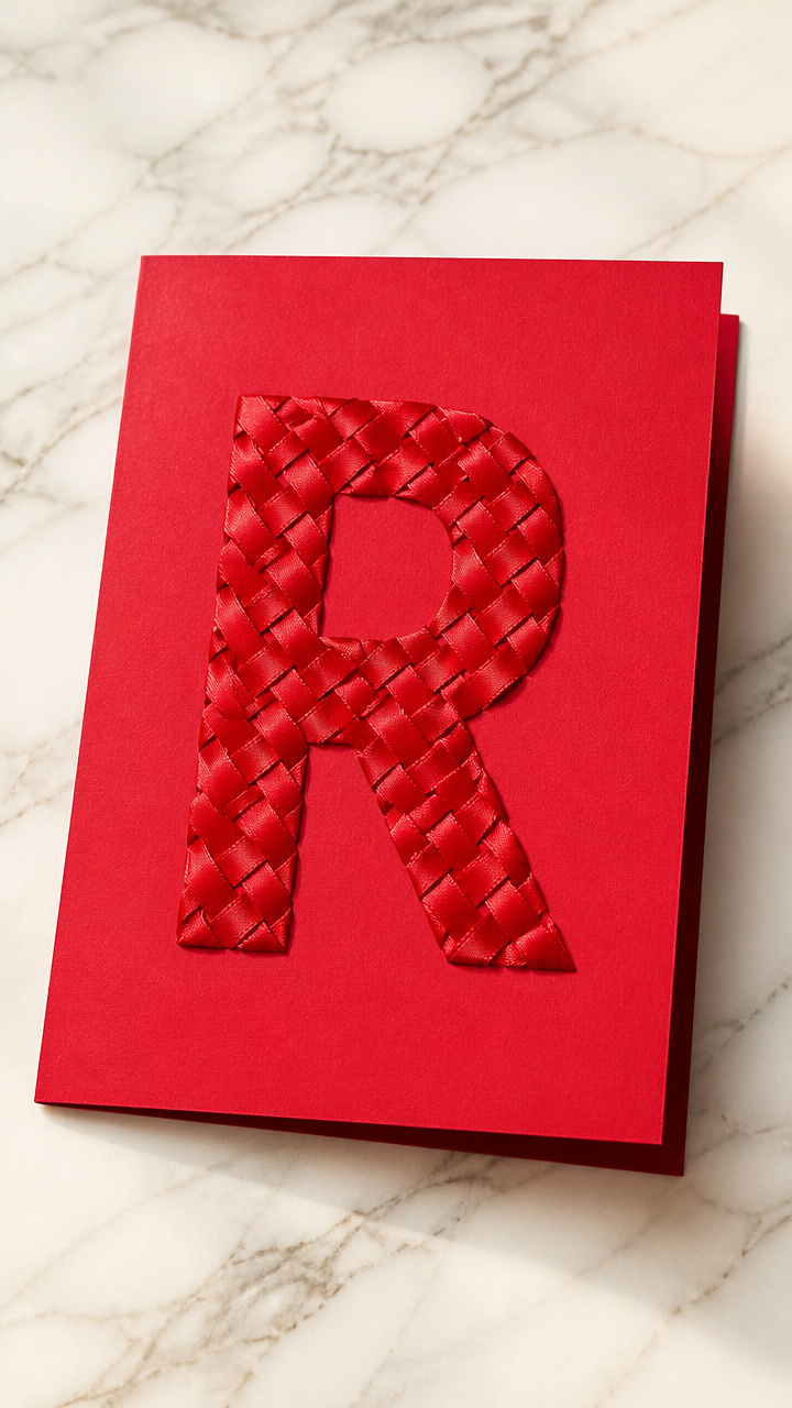 Ribbon Weaving R Card