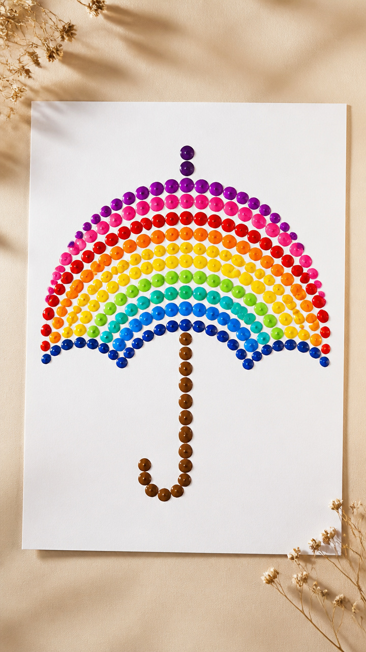 Umbrella Dot Art Design