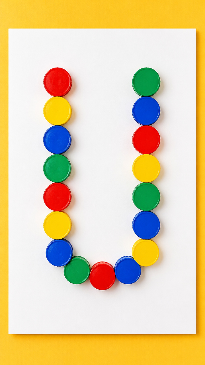 Upcycle Bottle Cap Letters