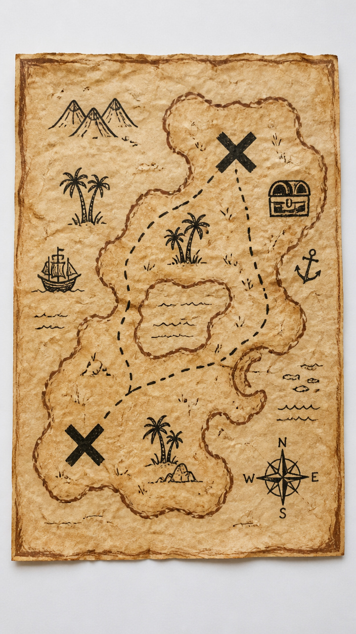 X Marks the Spot Map