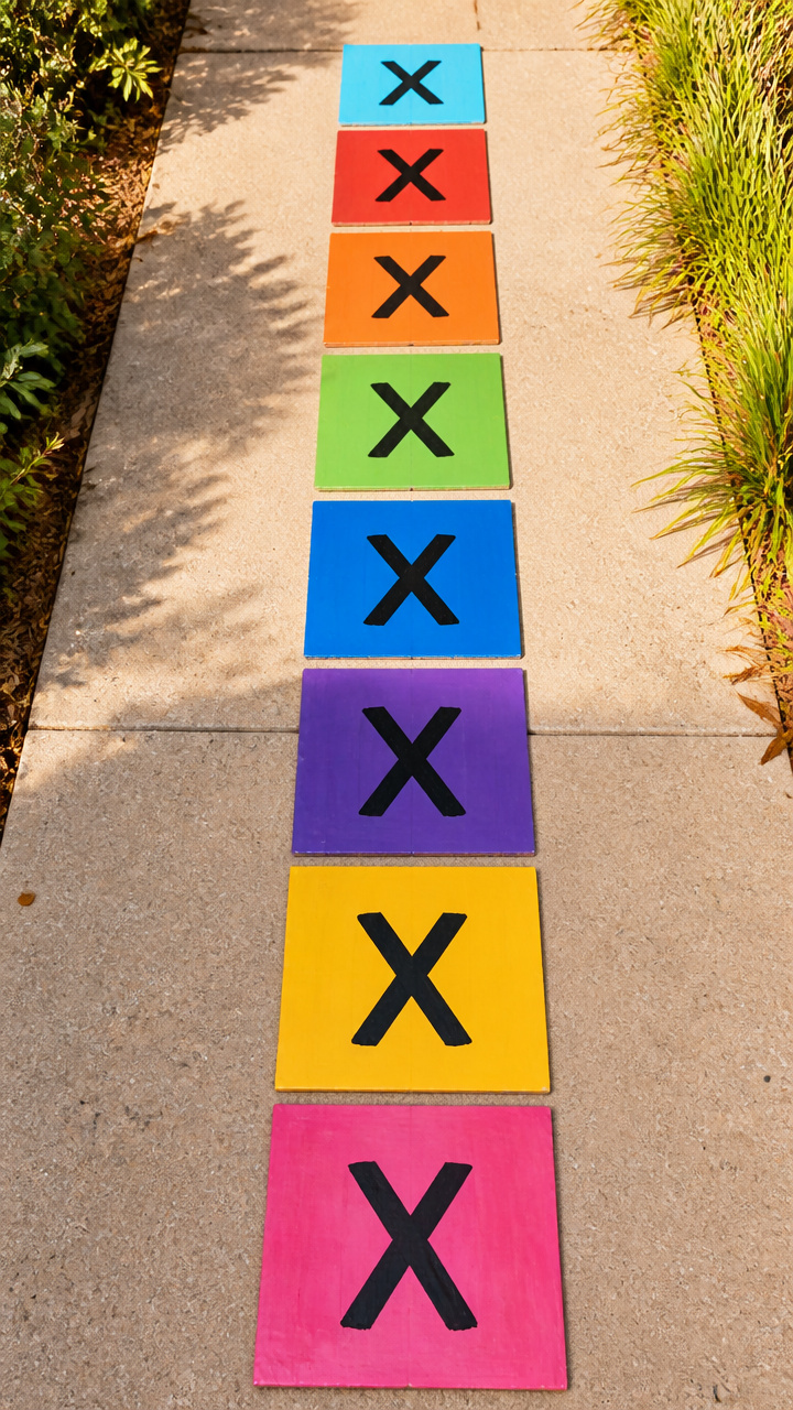 X-Footstep Garden Path