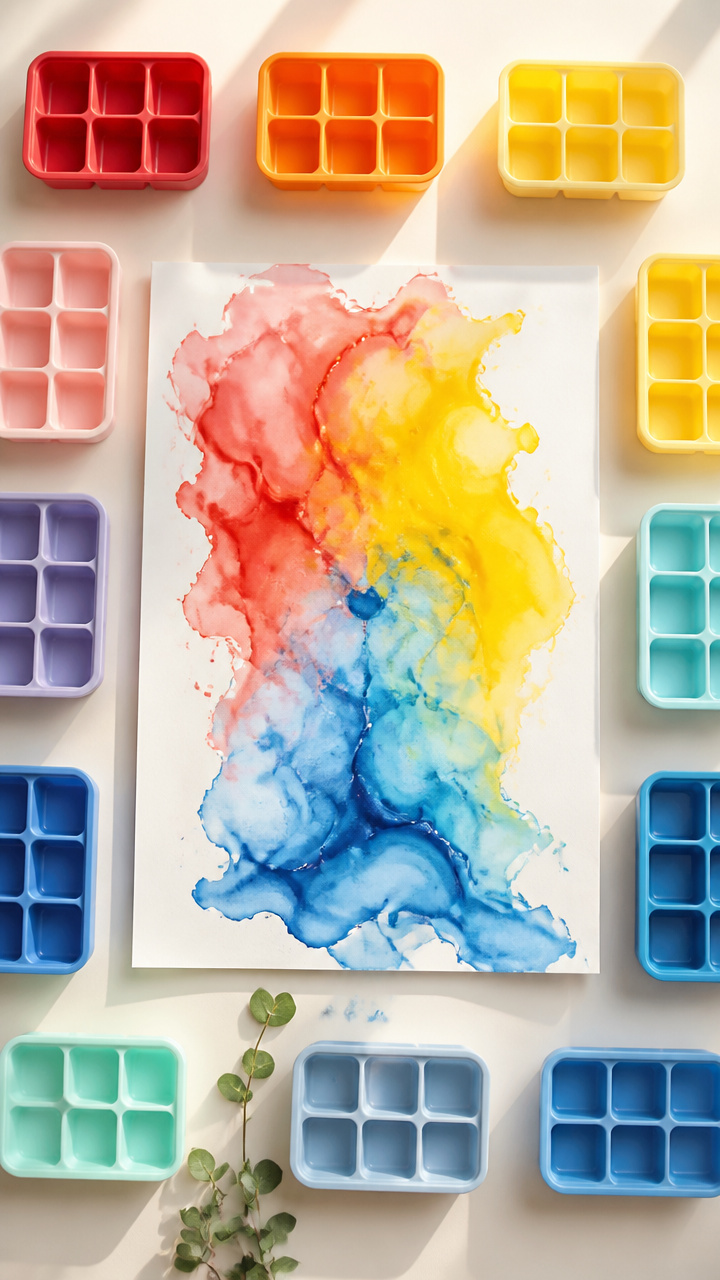 Ice Cube Paint Exploration