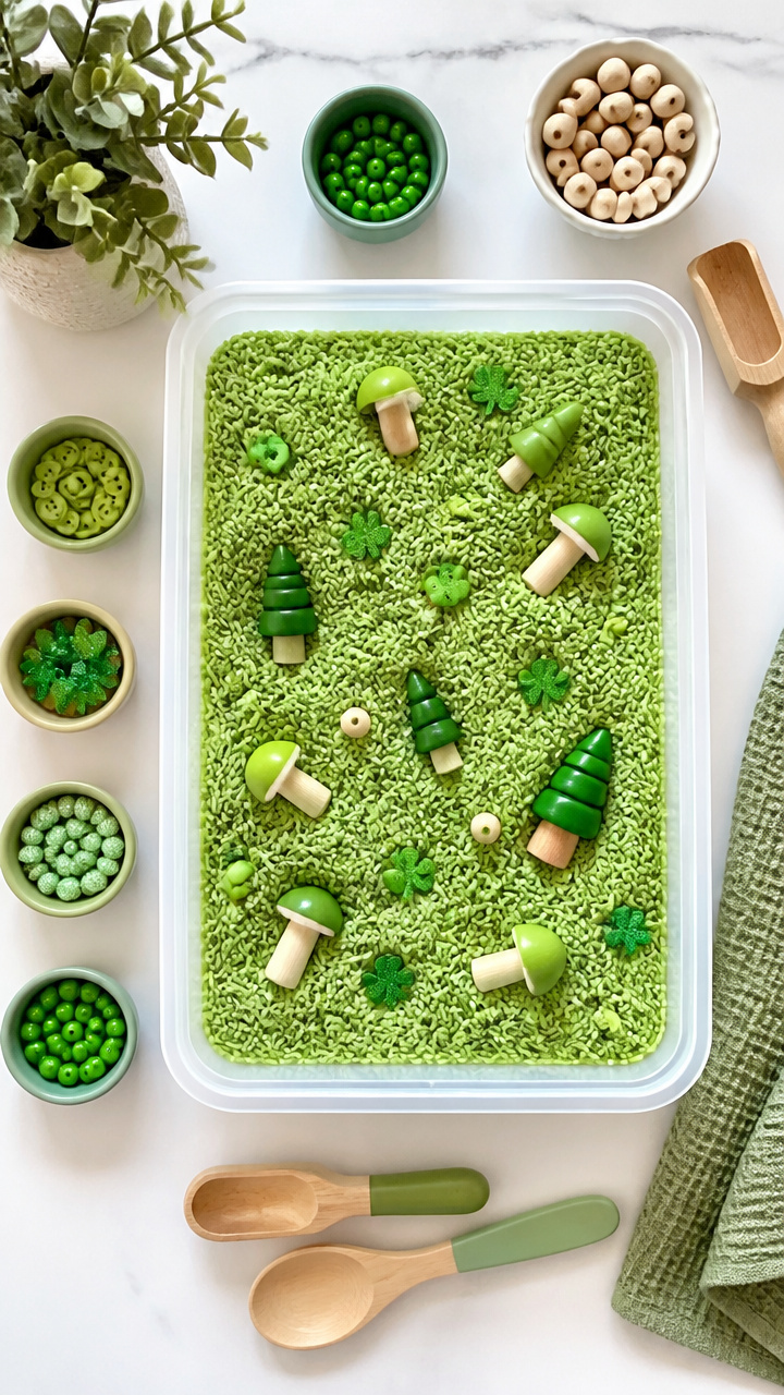 Sensory Rice Bin Play