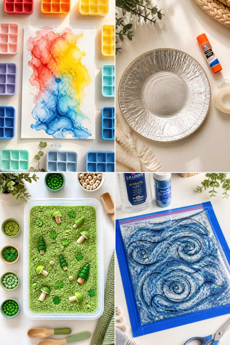 15 Mess-Free Sensory Summer Crafts for Toddlers on a Budget