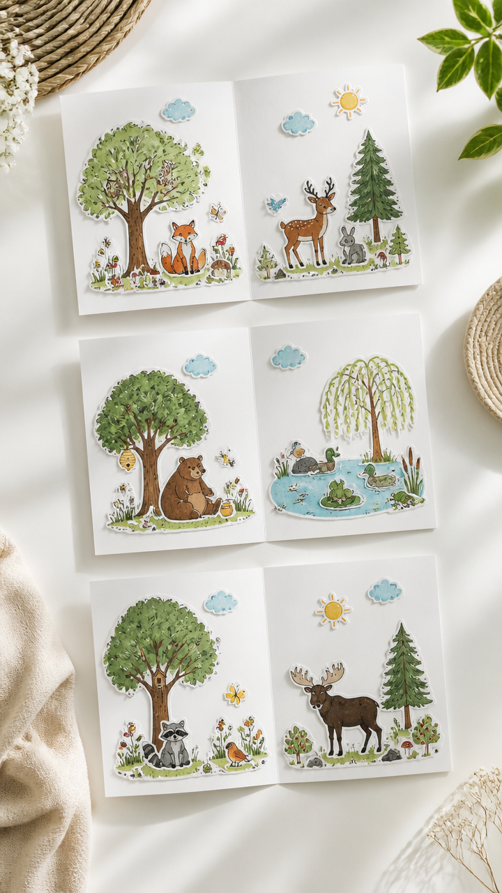 Sticker Scene Cards