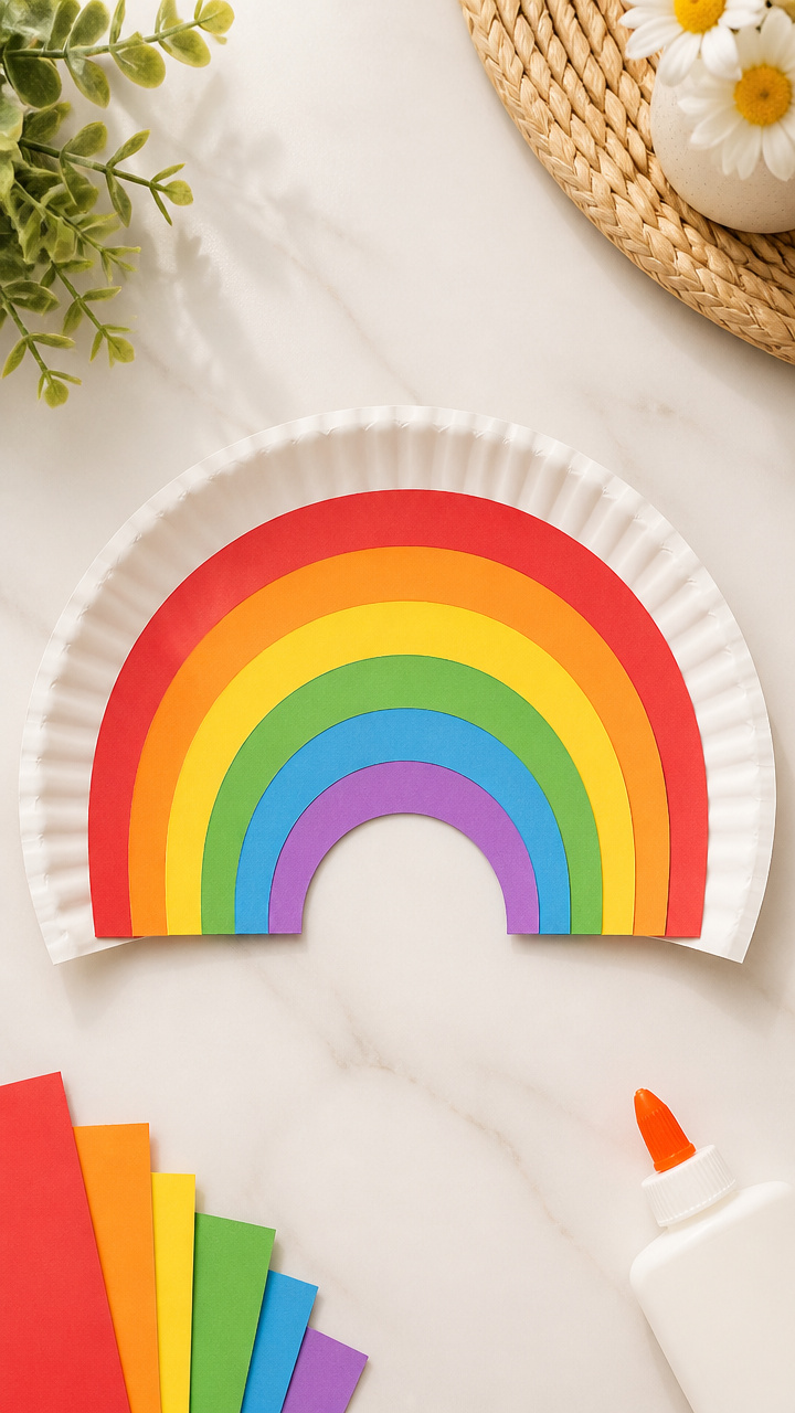 Paper Plate Rainbows