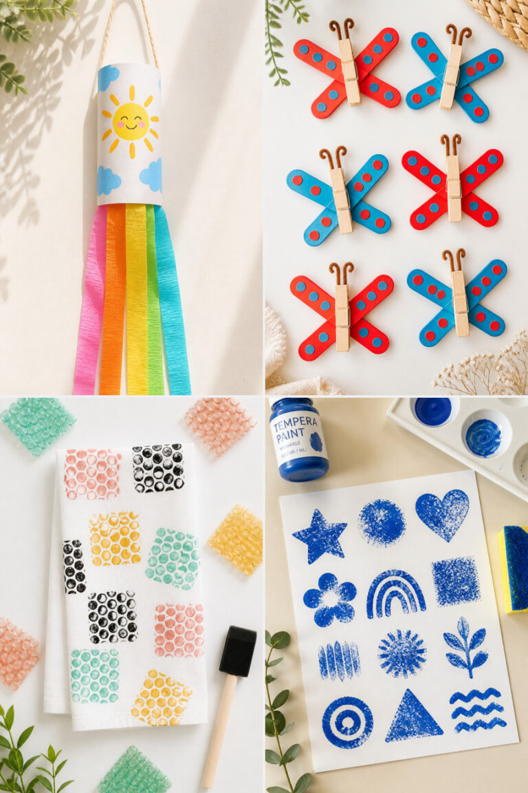15 No-Mess Summer Crafts for Kids Under 30 Minutes