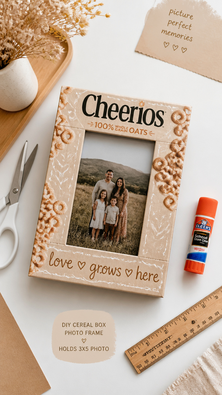 Cereal Box Photo Frames