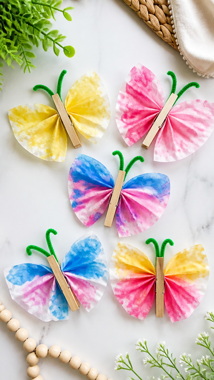 Laundry Clip Butterflies