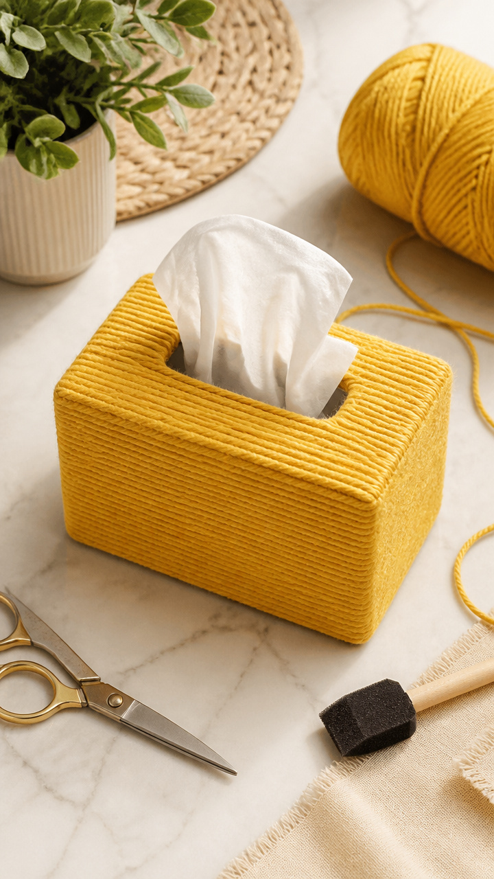 Yarn-Wrapped Puzzle Boxes