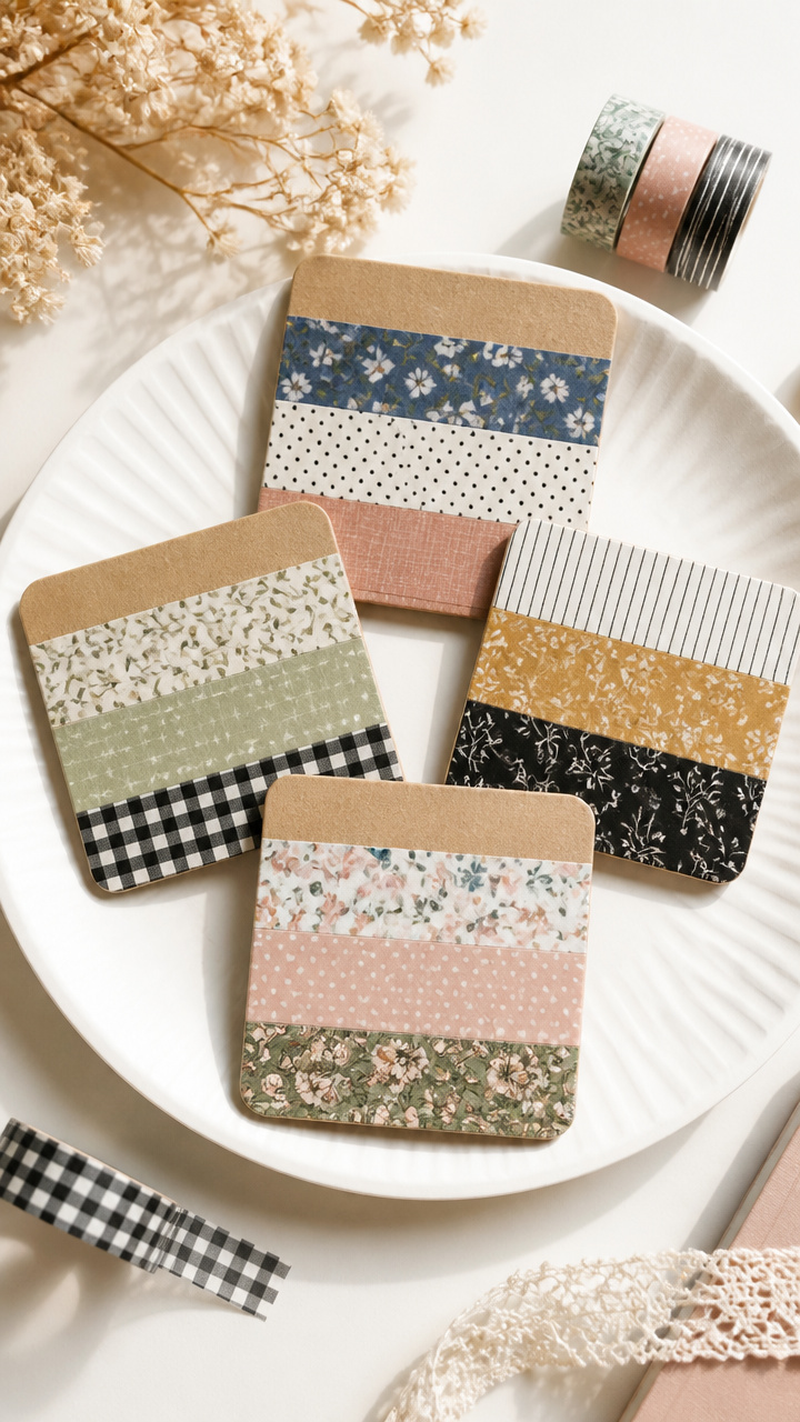 Washi Tape Coasters