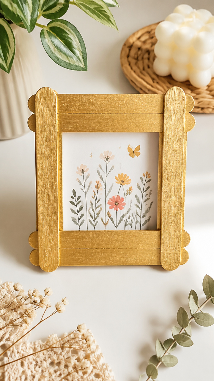 Popsicle Stick Picture Frame