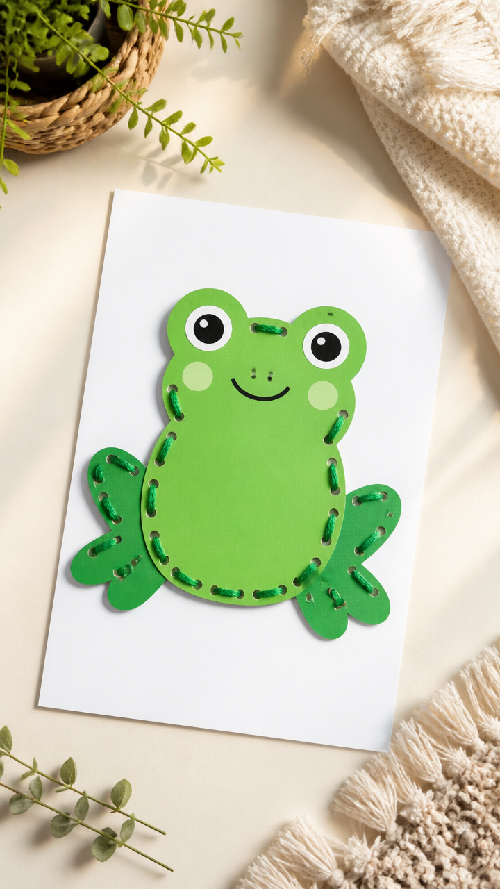 Lacing Card Frogs