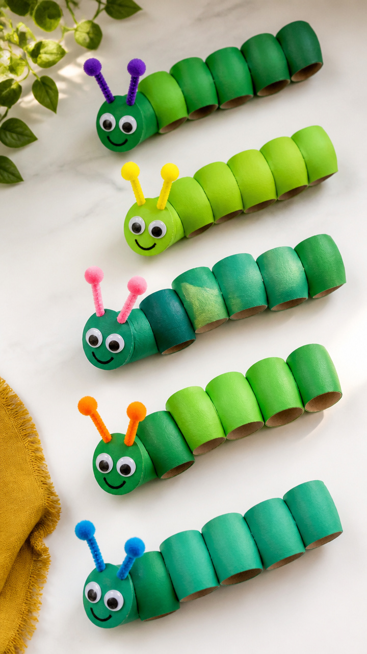 Cardboard Tube Caterpillars